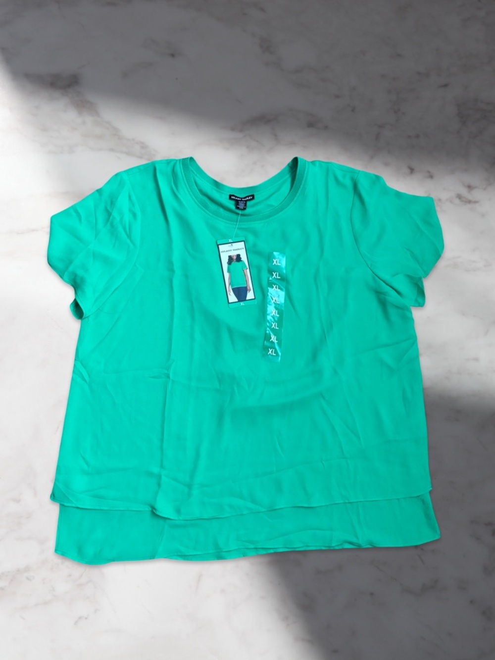 Women's Green HILARY RADLEY Light Summer Blouse Size XL